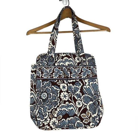 Vera Bradley Handbags - Vera Bradley Slate Shoulder Bag No Closure Two Pockets in Front magnetic closure